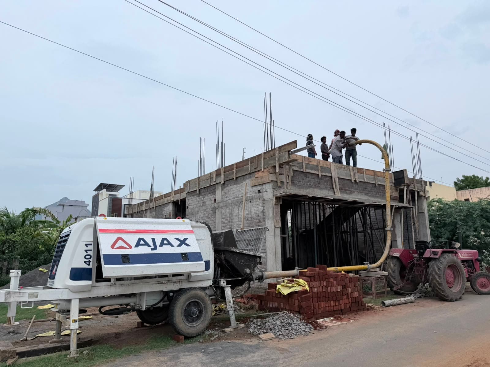 Ready mix concrete machinery and operational yard
